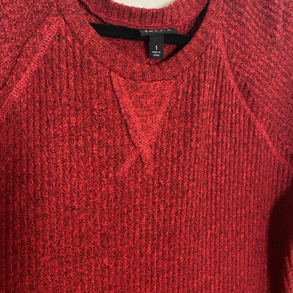 Torrid Red Long Sleeve Sweater With side Pattern Size 1 - Picture 3 of 5